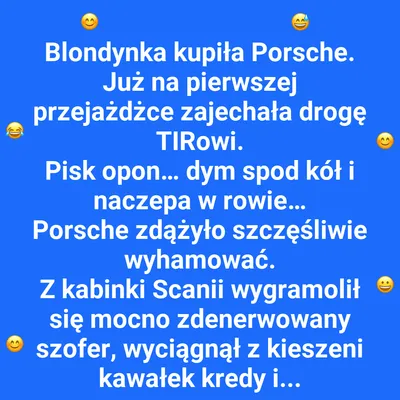 Blondynka kontra TIR