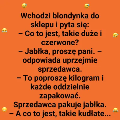 Blondynka zamawia owoce