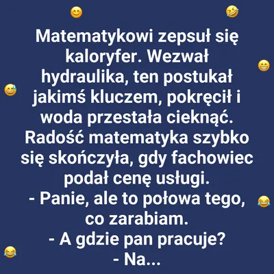 Hydraulik czy matematyk?