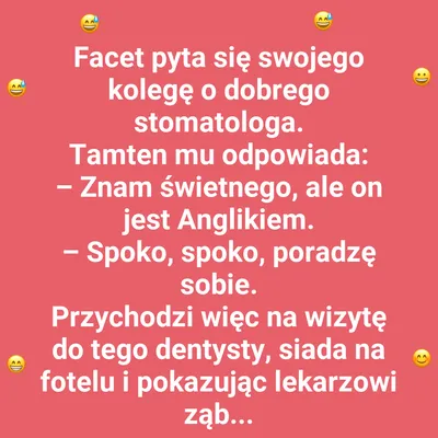 Jak pewien facet stracił dwa zęby