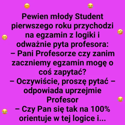 Jak student wykazał się na egzaminie