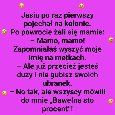 Jasiu i zabawna przygoda z metkami