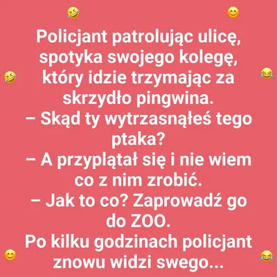 Kogo spotkał policjant?