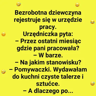 Koniec kariery w zmywaku