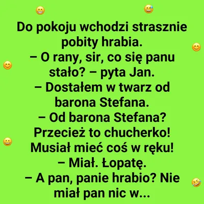 Ktoś tu dostał w twarz