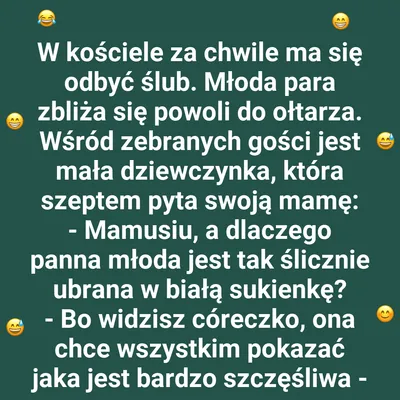 Mała obserwatorka na ślubie