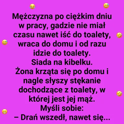 Niespodziewane emocje w toalecie