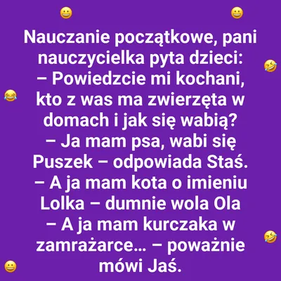 Nietypowa odpowiedź Jasia