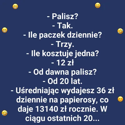 Palenie vs oszczędności