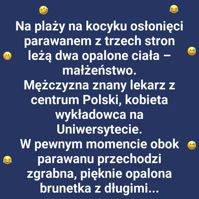 Plażowy flirt i mężowska odpowiedź