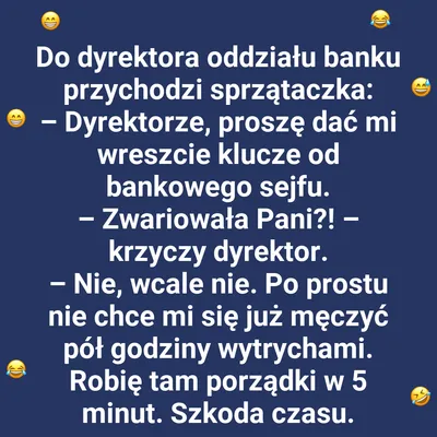 Sprzątanie sejfu? Sprzątaczka ma praktyczne podejście
