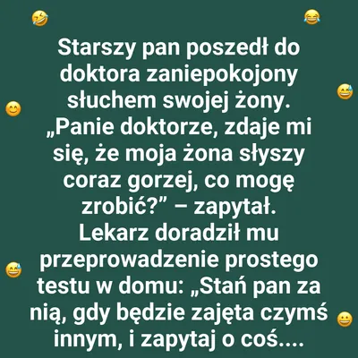 To nie żona ma problem ze słuchem