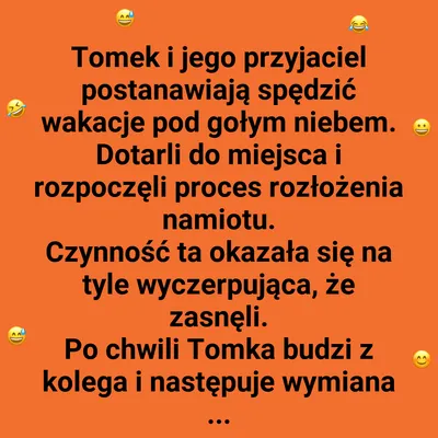 Wakacje pod namiotem
