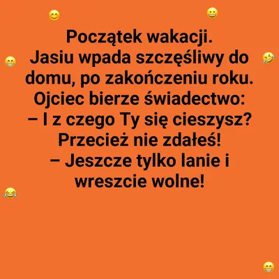 Z czego cieszy się Jasio