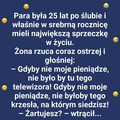 Zabawna riposta męża
