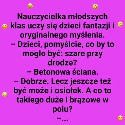 Zagadki nauczycielki