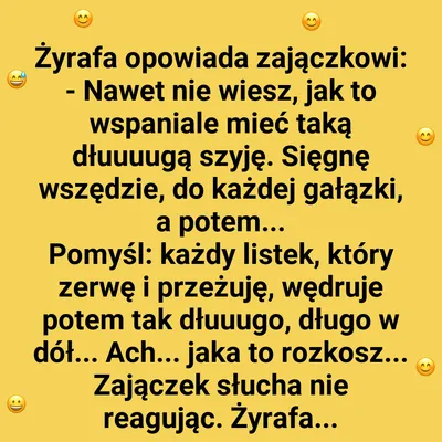 Zajączek kontra żyrafa