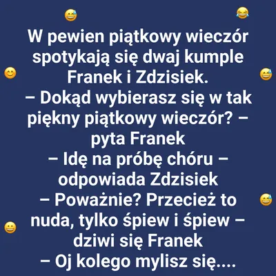 Zdzisiek i próba chóru